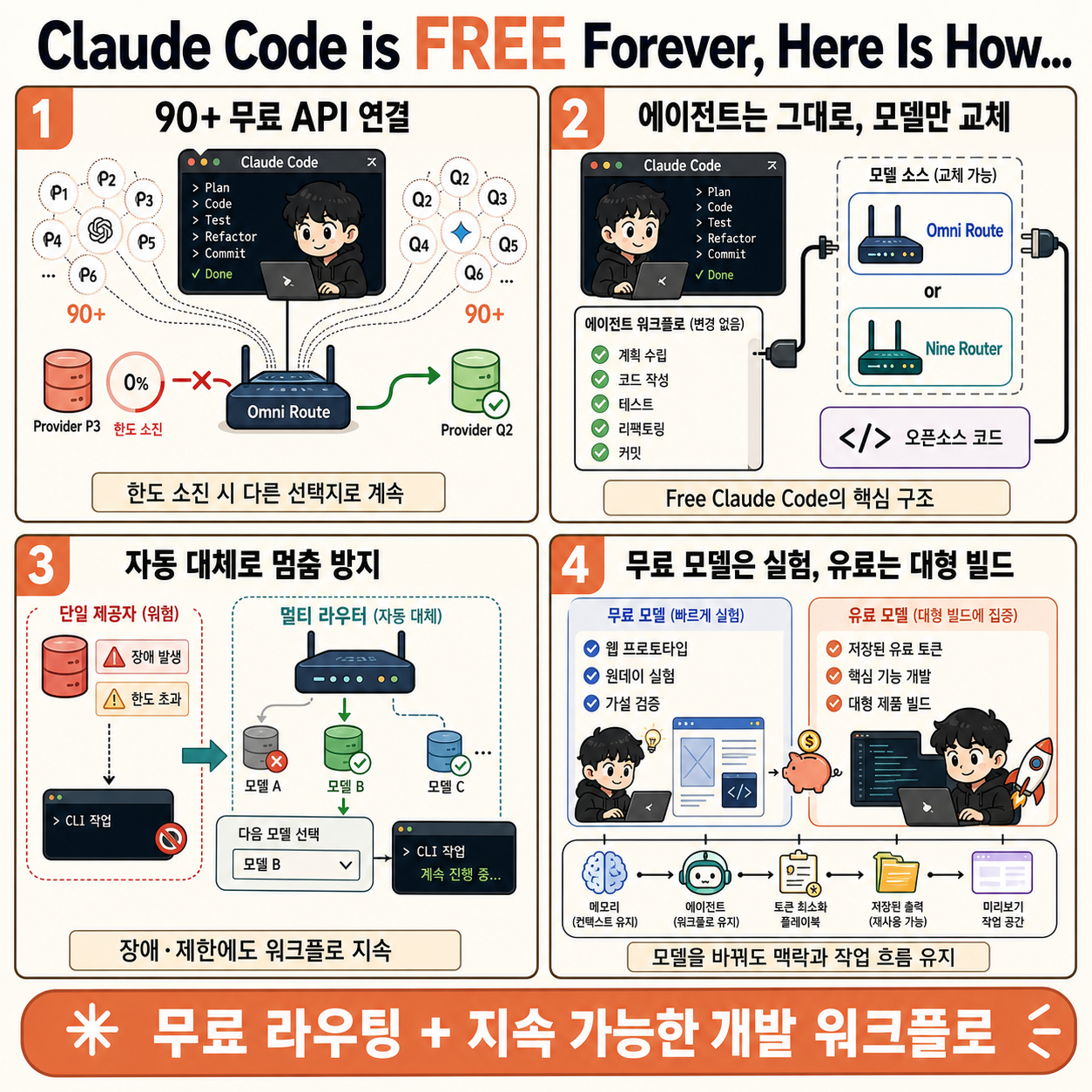 Claude Code is FREE Forever, Here Is How... 내용을 설명하는 본문 이미지