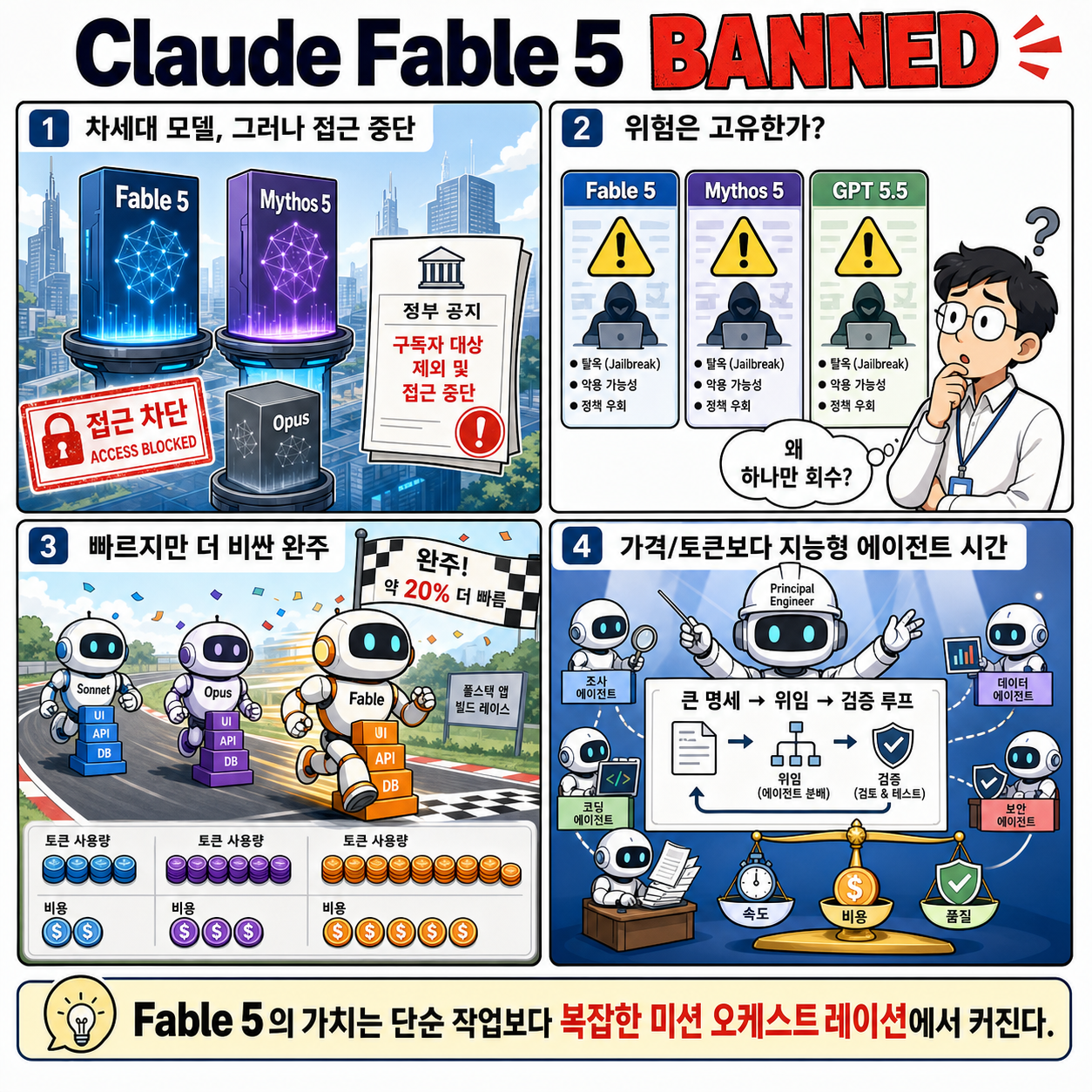 Claude Fable 5 BANNED: The First Model Agentic Engineers DON''T NEED 내용을 설명하는 본문 이미지