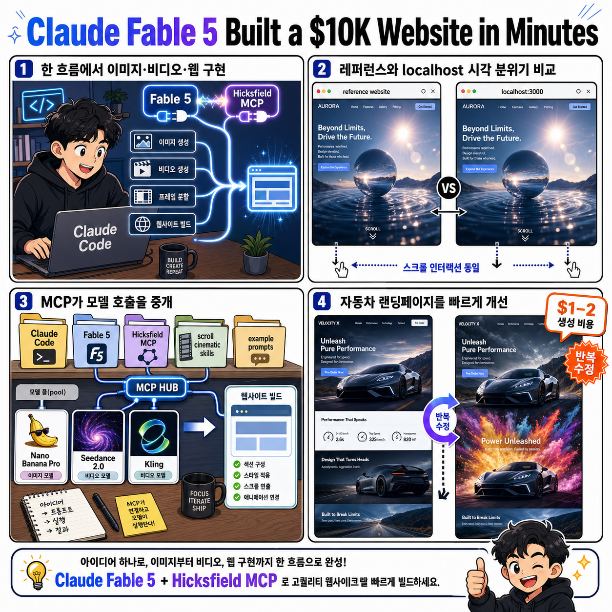 Claude Fable 5 Built a $10K Website in Minutes 내용을 설명하는 본문 이미지
