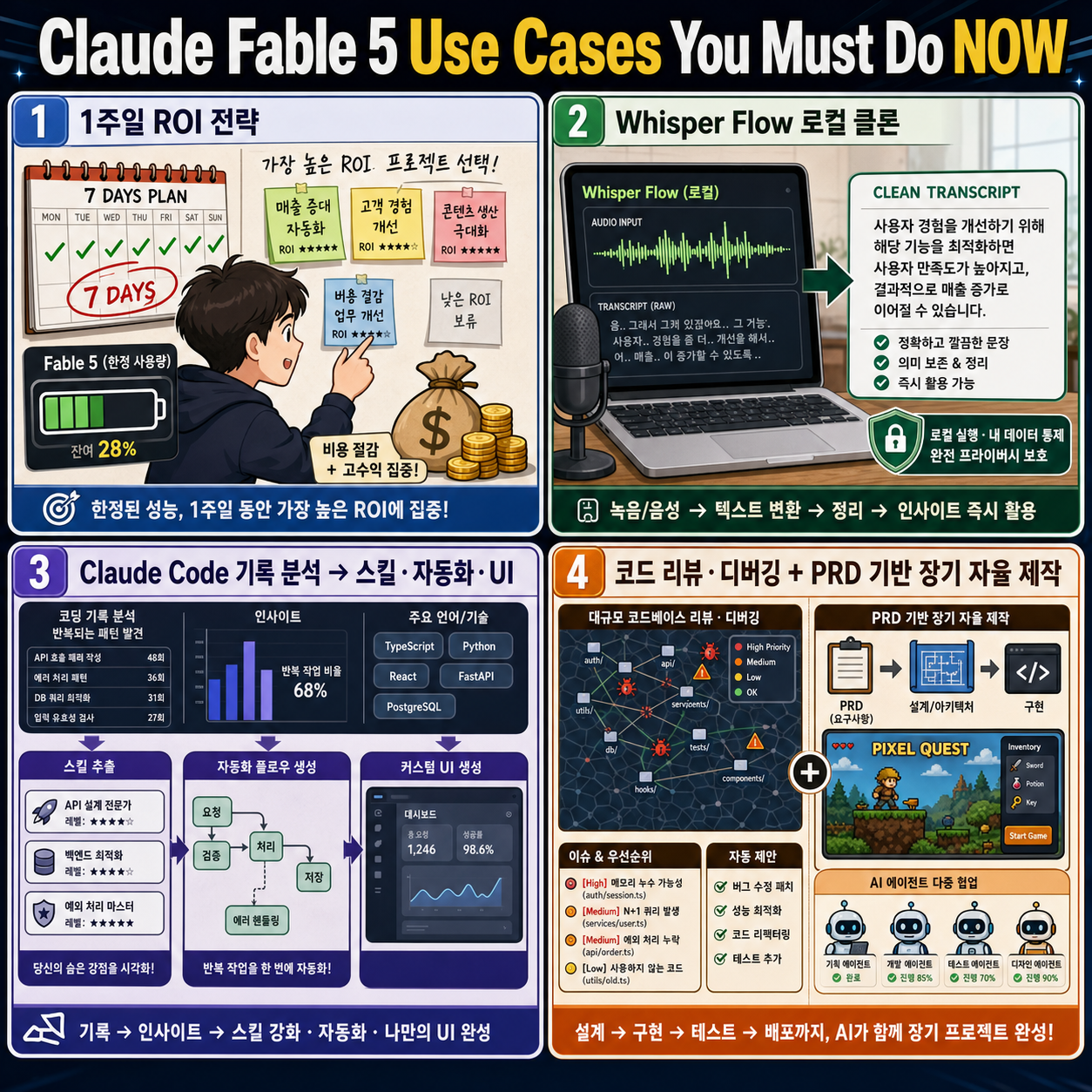 Claude Fable 5 Use Cases You Must Do NOW (Or Lose Thousands in 1 Week) 내용을 설명하는 본문 이미지