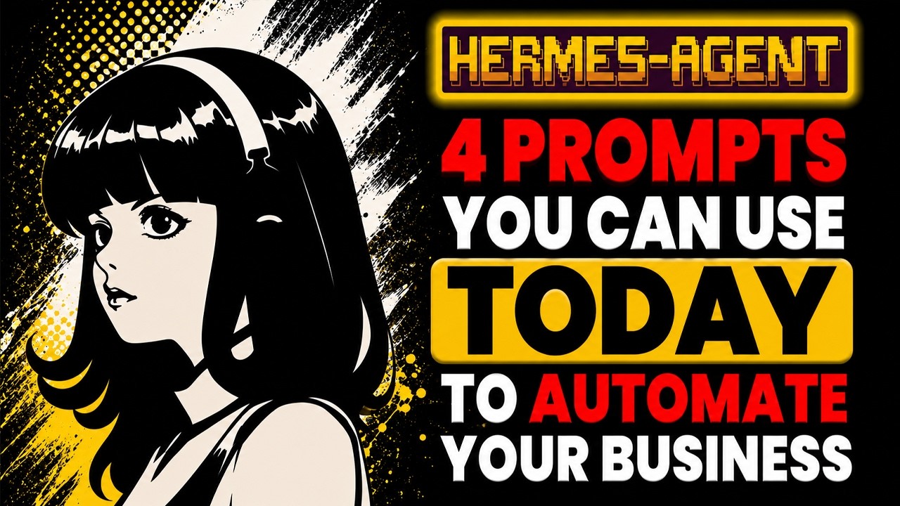 4 Workflows You Can Use Today: Hermes Agent Prompts 영상 미리보기 썸네일