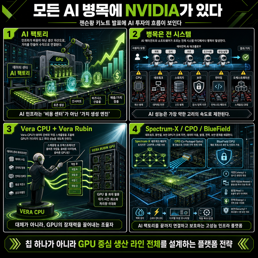 모든 AI 병목에 NVIDIA가 있다 내용을 설명하는 본문 이미지
