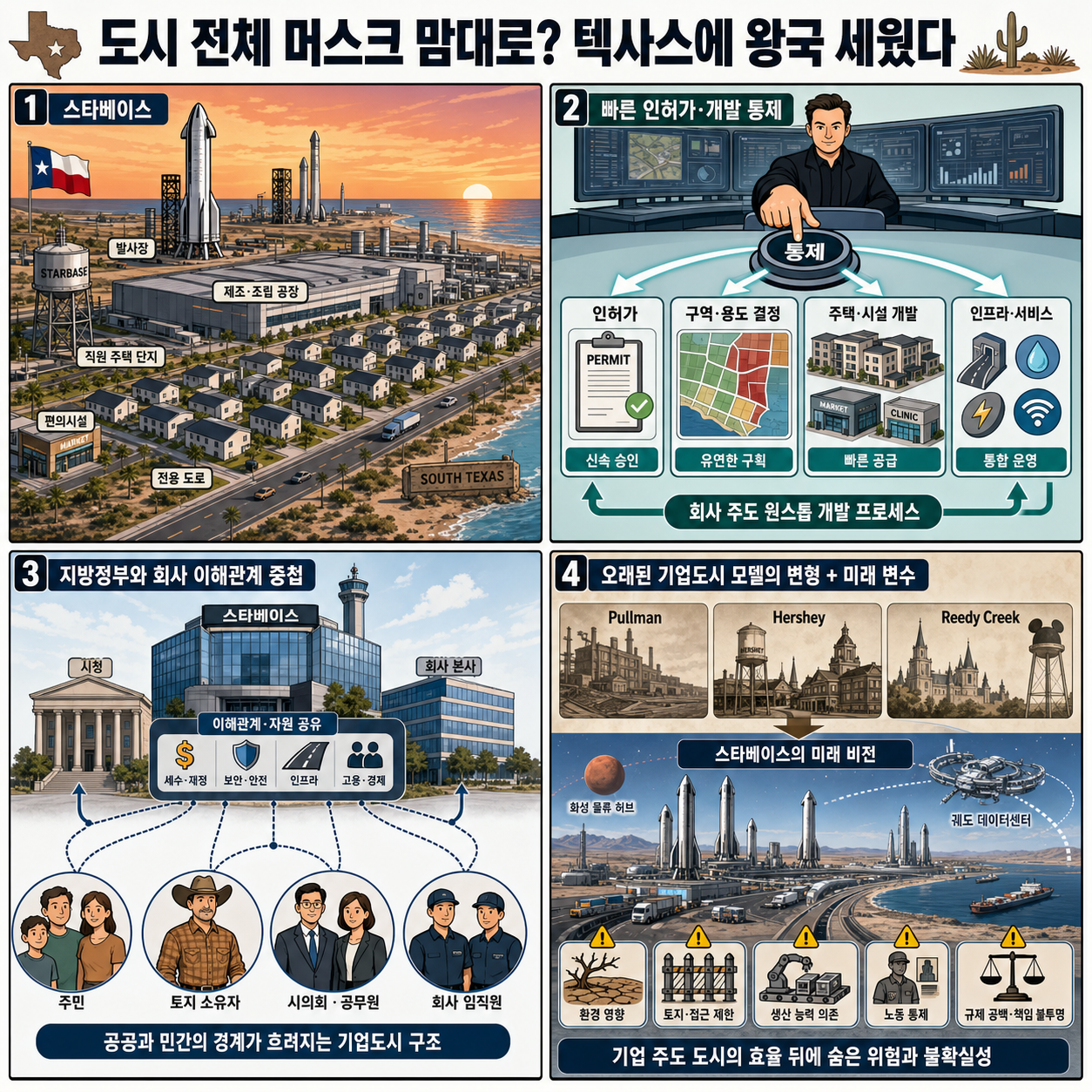 도시 전체 머스크 맘대로 텍사스에 왕국 세웠다 (언더스탠딩 김상훈 기자) 내용을 설명하는 본문 이미지