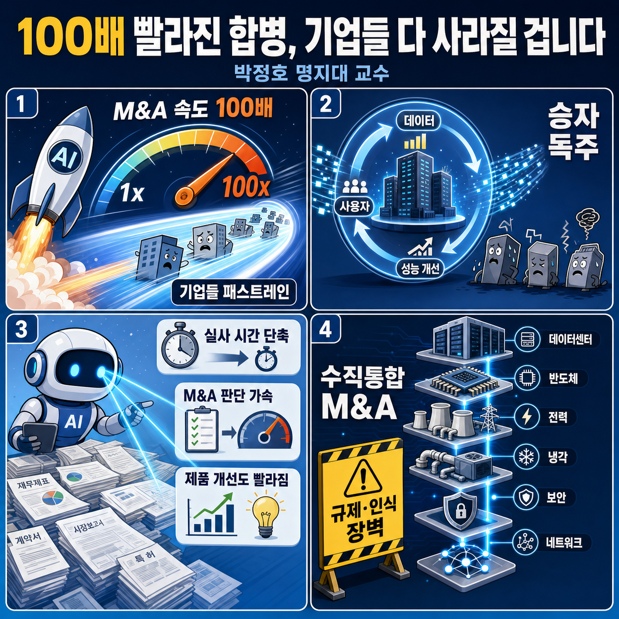 100배 빨라진 합병, 기업들 다 사라질 겁니다 - 박정호 명지대 교수 내용을 설명하는 본문 이미지