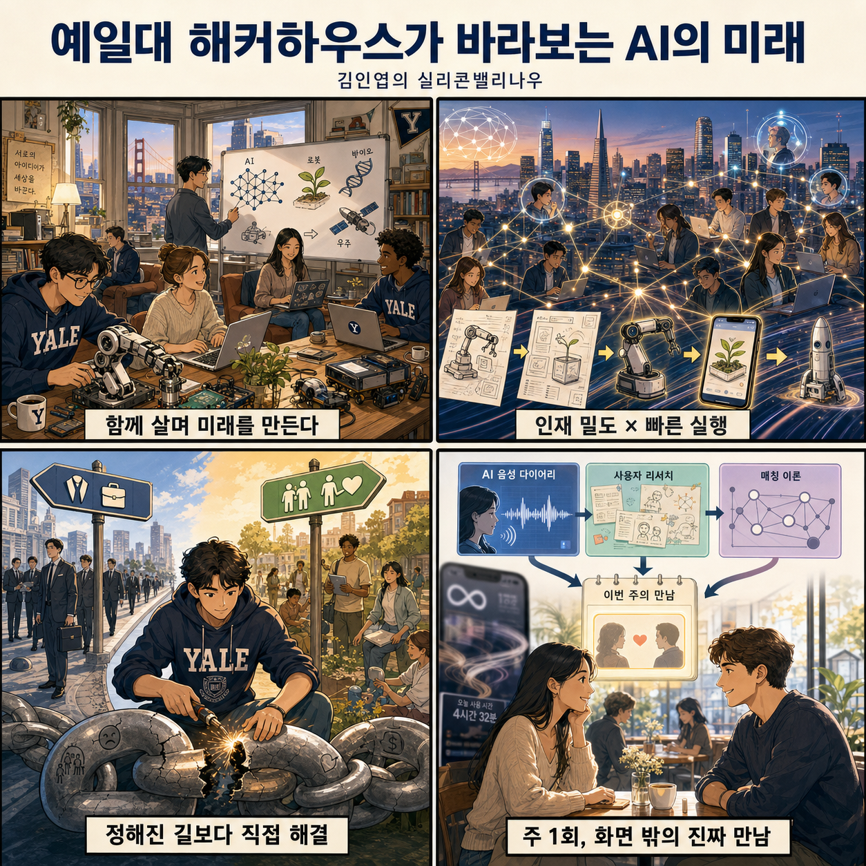 예일대 해커하우스가 바라보는 AI의 미래 내용을 설명하는 본문 이미지