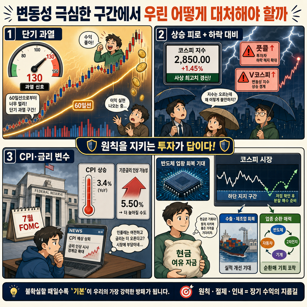 변동성 극심한 구간에서 우린 어떻게 대처해야 할까 (박세익) 내용을 설명하는 본문 이미지