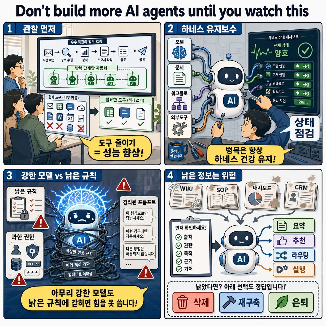 Don''t build more AI agents until you watch this 내용을 설명하는 본문 이미지