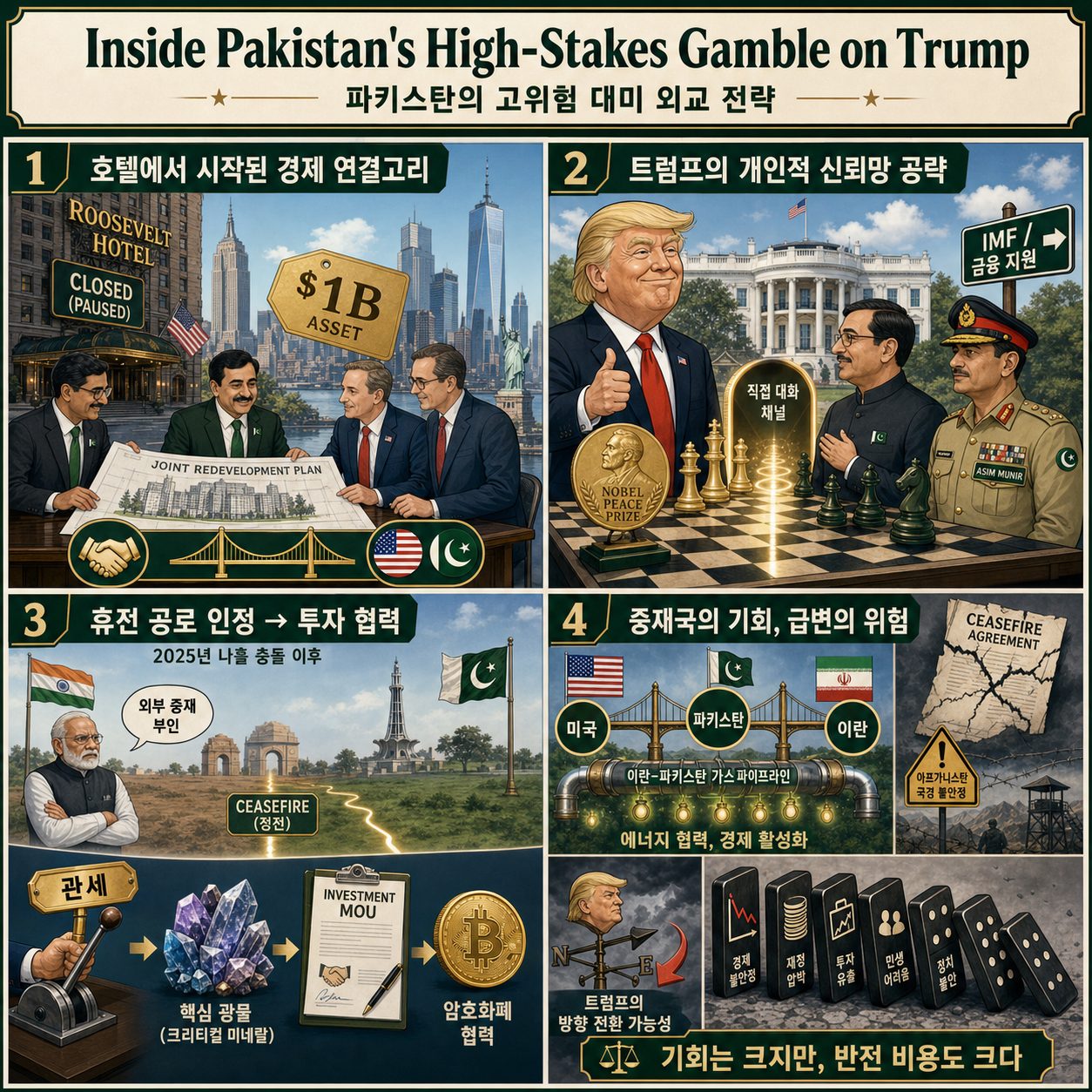 Inside Pakistan''s High-Stakes Gamble on Trump 내용을 설명하는 본문 이미지