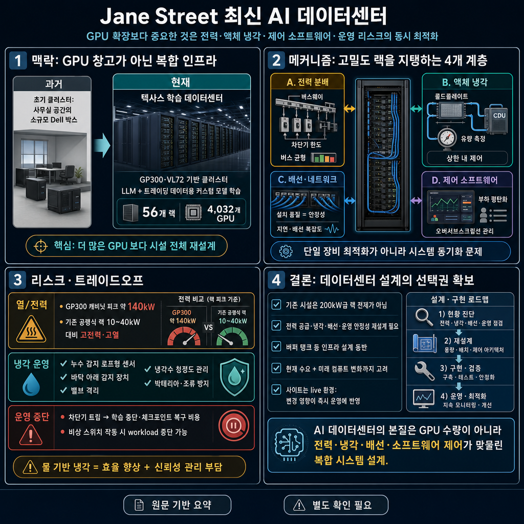 Dwarkesh Goes Inside Jane Street''s Latest AI Data Center 내용을 설명하는 본문 이미지