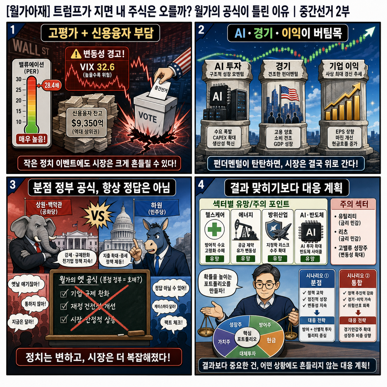 [월가아재] 트럼프가 지면 내 주식은 오를까? 월가의 공식이 틀린 이유 내용을 설명하는 본문 이미지