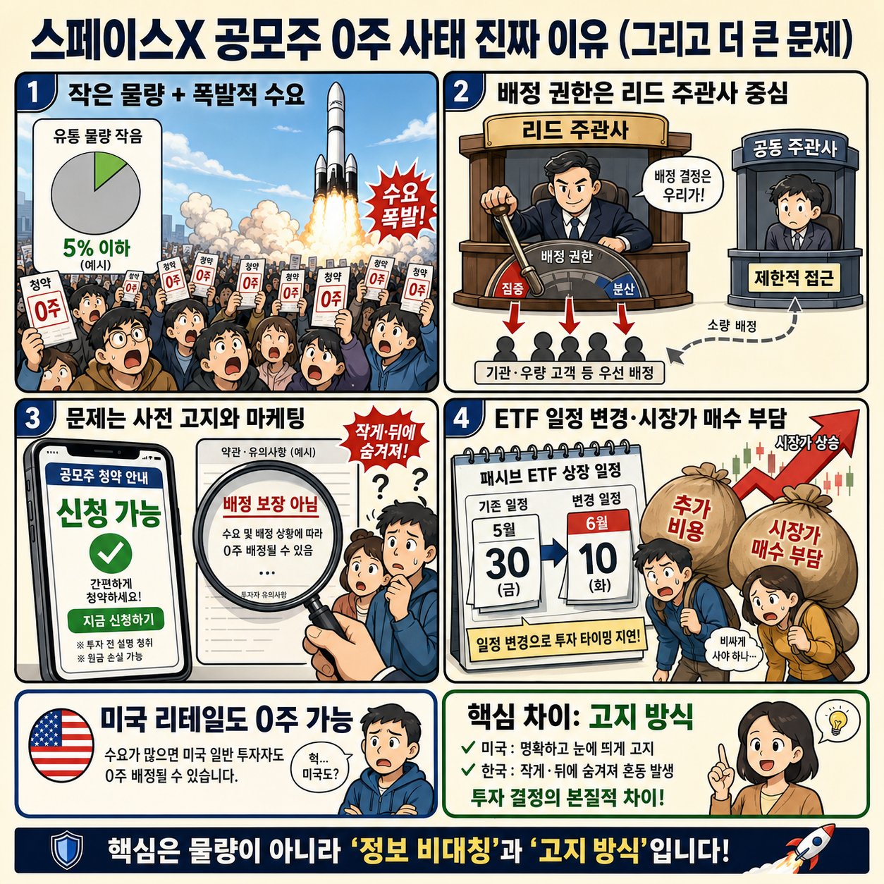 스페이스X 공모주 0주 사태 진짜 이유 (그리고 더 큰 문제) 내용을 설명하는 본문 이미지