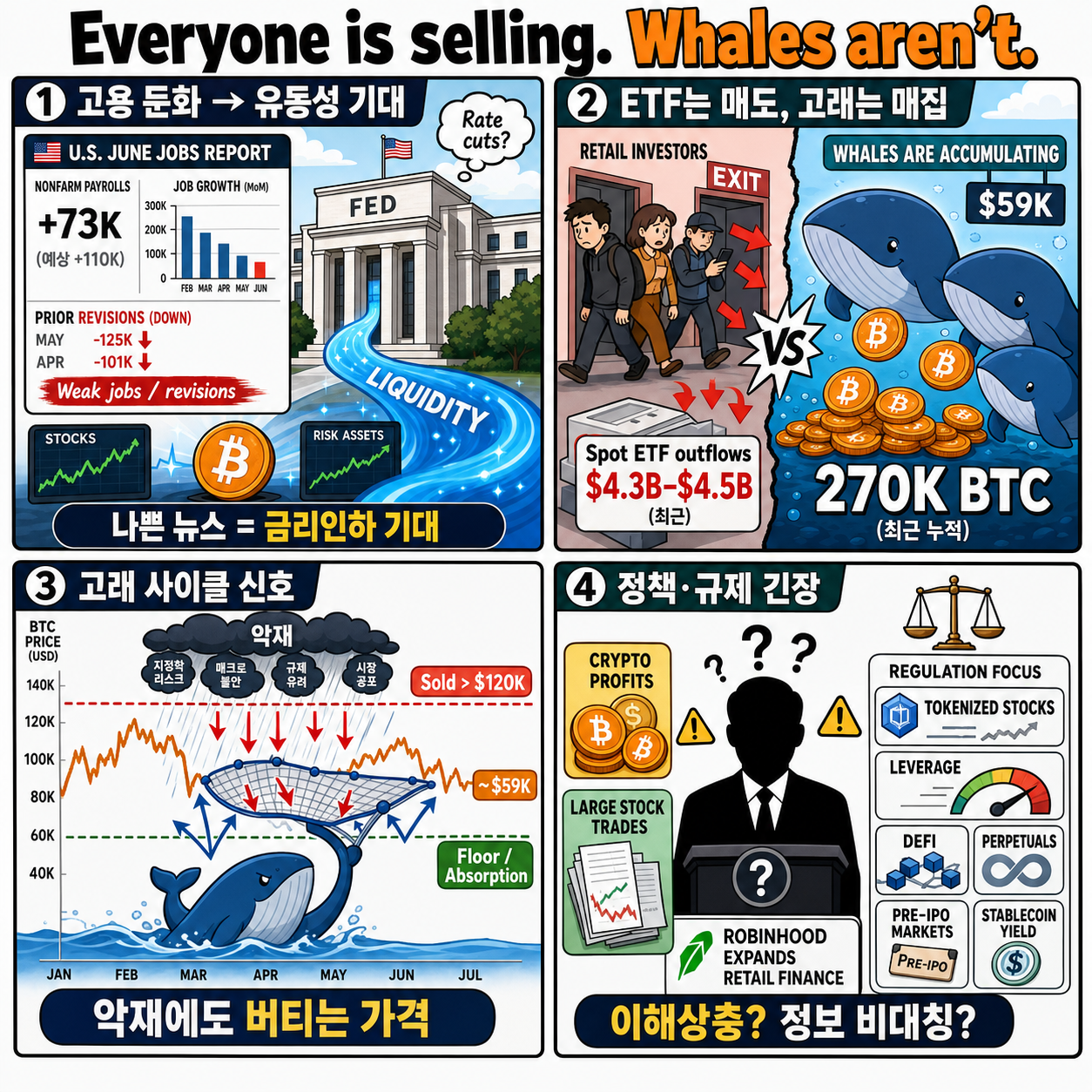 Everyone is selling. Whales aren''t. 내용을 설명하는 본문 이미지
