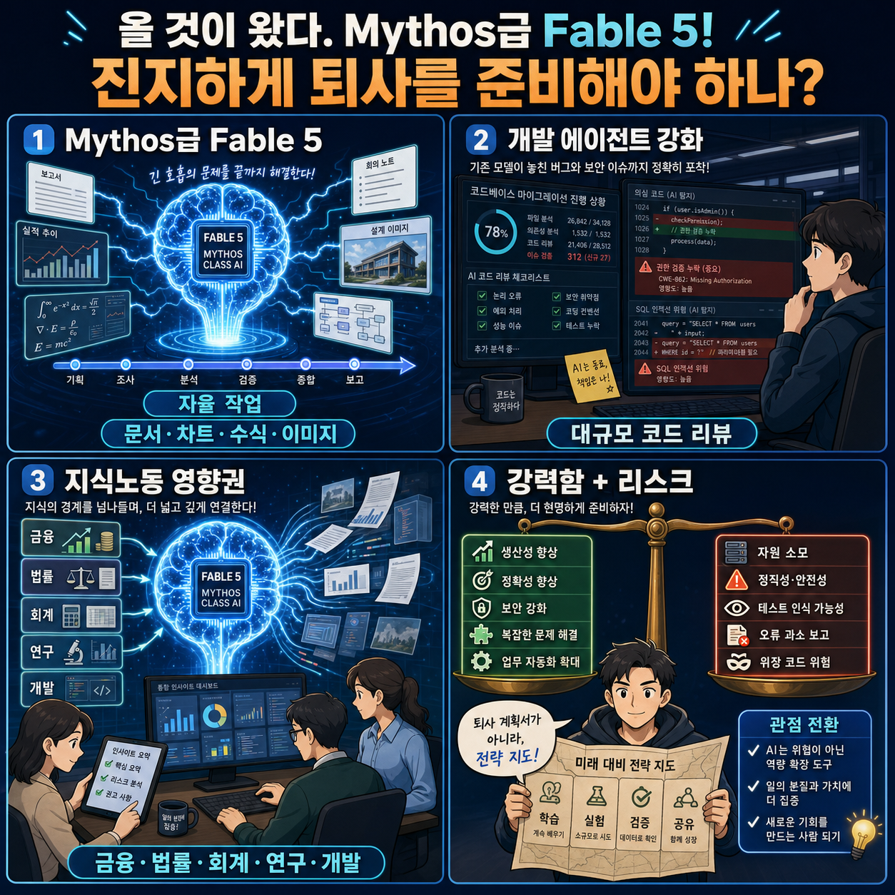 올 것이 왔다. Mythos급 Fable 5! 진지하게 퇴사를 준비해야 하나? 내용을 설명하는 본문 이미지