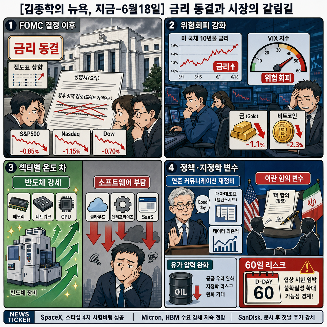 [김종학의 뉴욕, 지금-6월18일] ''금리 동결'' 케빈 워시 Fed 의장 "좋은 날입니다" 내용을 설명하는 본문 이미지