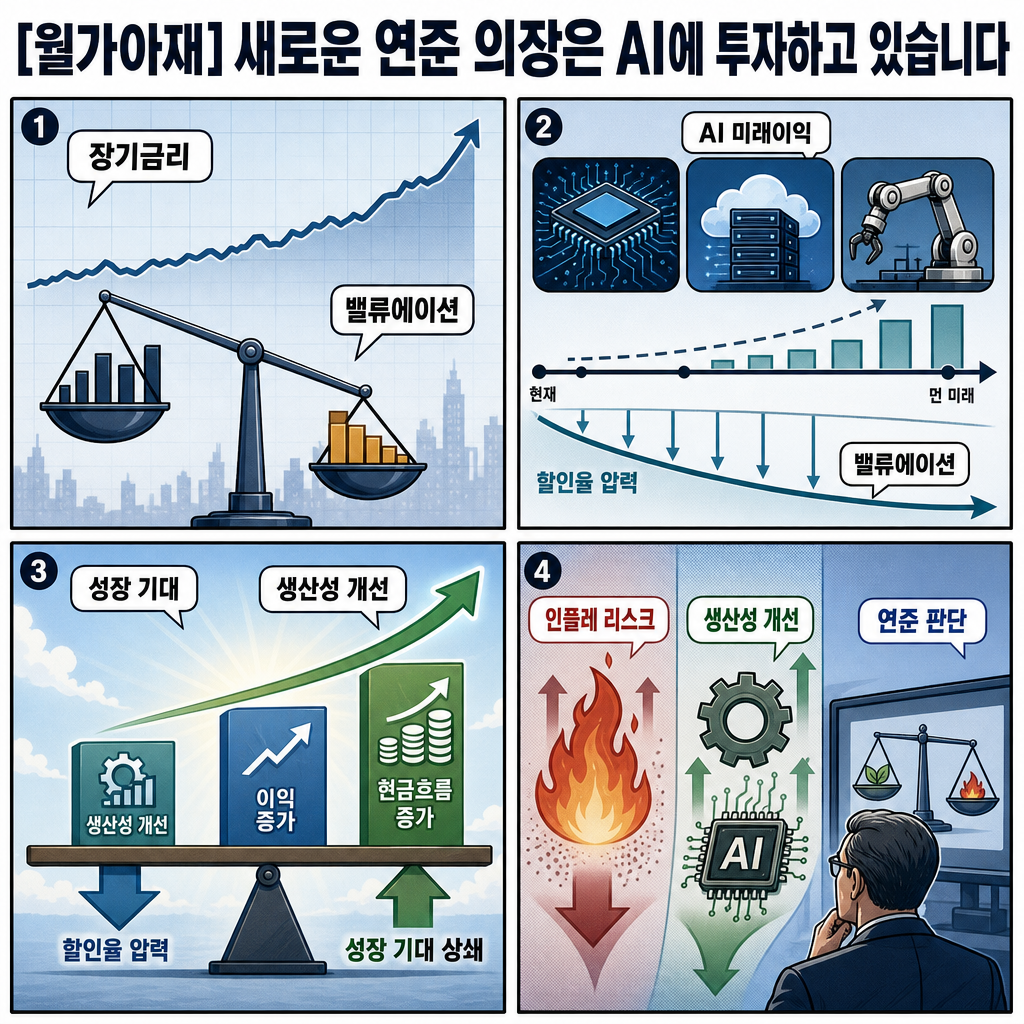 [월가아재] 새로운 연준 의장은 AI에 투자하고 있습니다 내용을 설명하는 본문 이미지