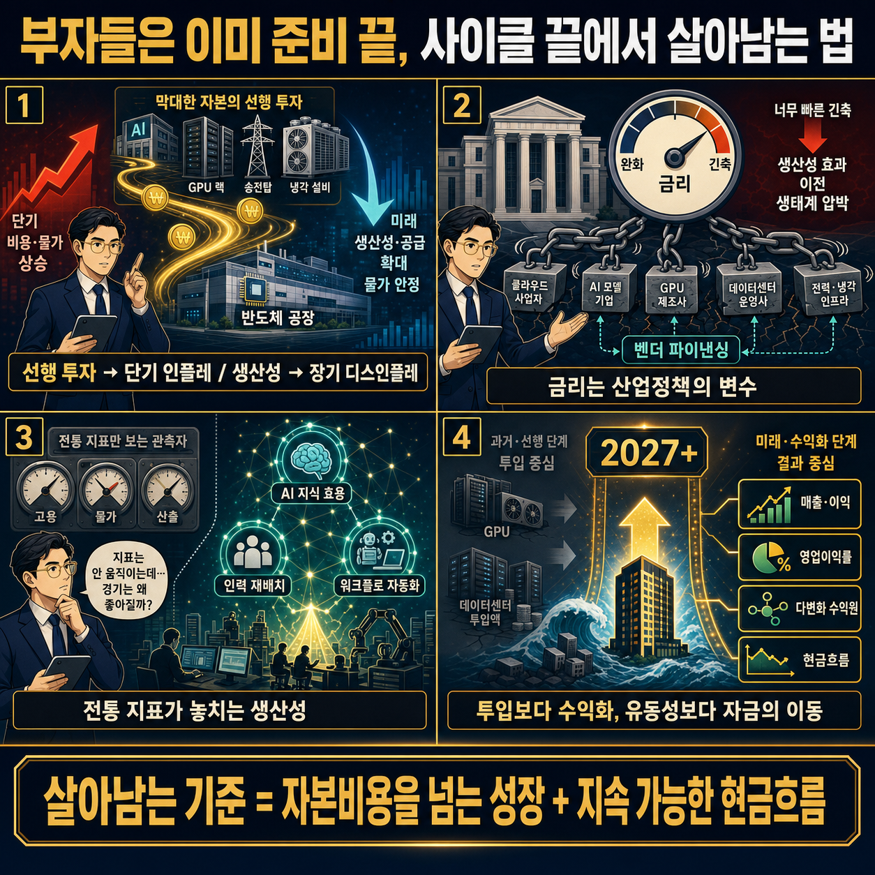 부자들은 이미 준비 끝, 사이클 끝에서 살아남는 법 내용을 설명하는 본문 이미지