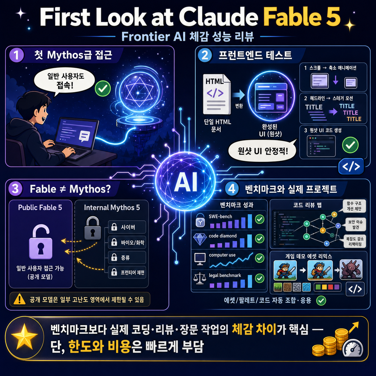 First Look at Claude Fable 5: A Step-Change in Frontier AI Models? 내용을 설명하는 본문 이미지