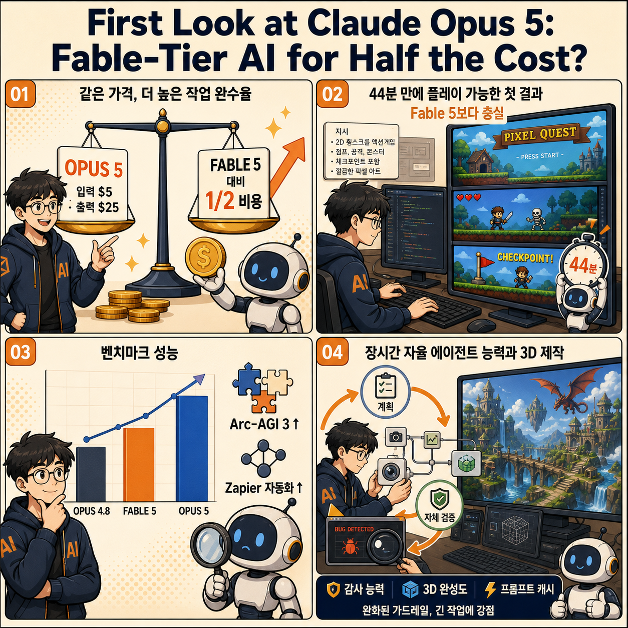 First Look at Claude Opus 5: Fable-Tier AI for Half the Cost? 내용을 설명하는 본문 이미지