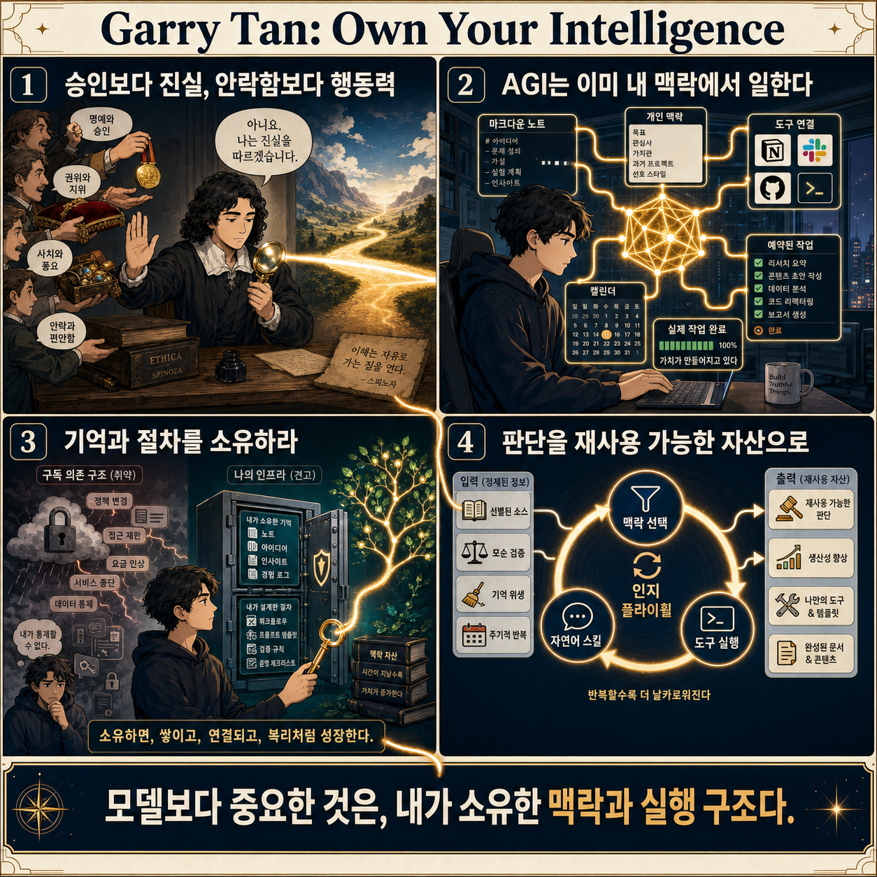 Garry Tan: Own Your Intelligence 내용을 설명하는 본문 이미지