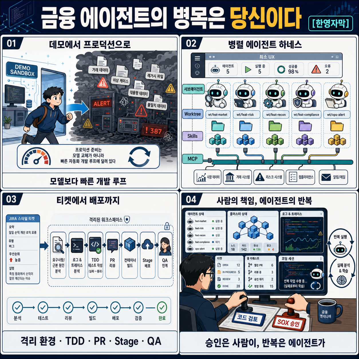 [한영자막] 금융 에이전트의 병목은 당신이다 내용을 설명하는 본문 이미지