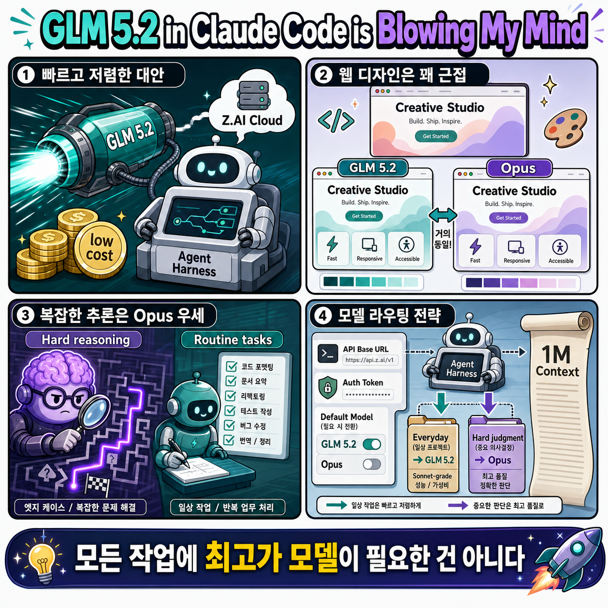 GLM 5.2 in Claude Code is Blowing My Mind 내용을 설명하는 본문 이미지