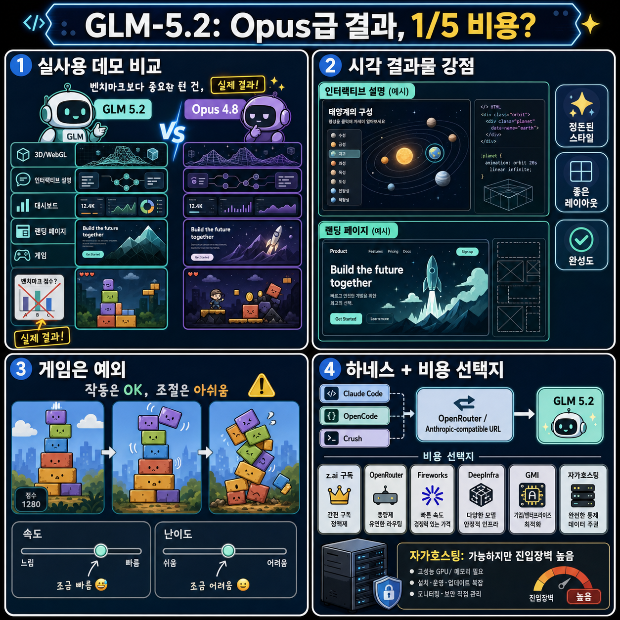 GLM-5.2 is Basically Opus (For 1/5 the Price) 내용을 설명하는 본문 이미지