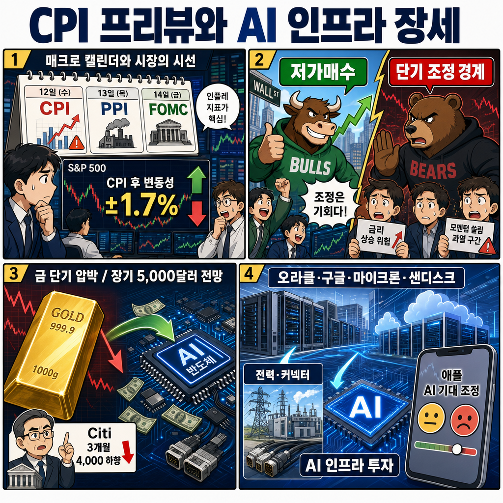 [빈난새의 개장전요것만-6월9일] CPI 프리뷰 내용을 설명하는 본문 이미지