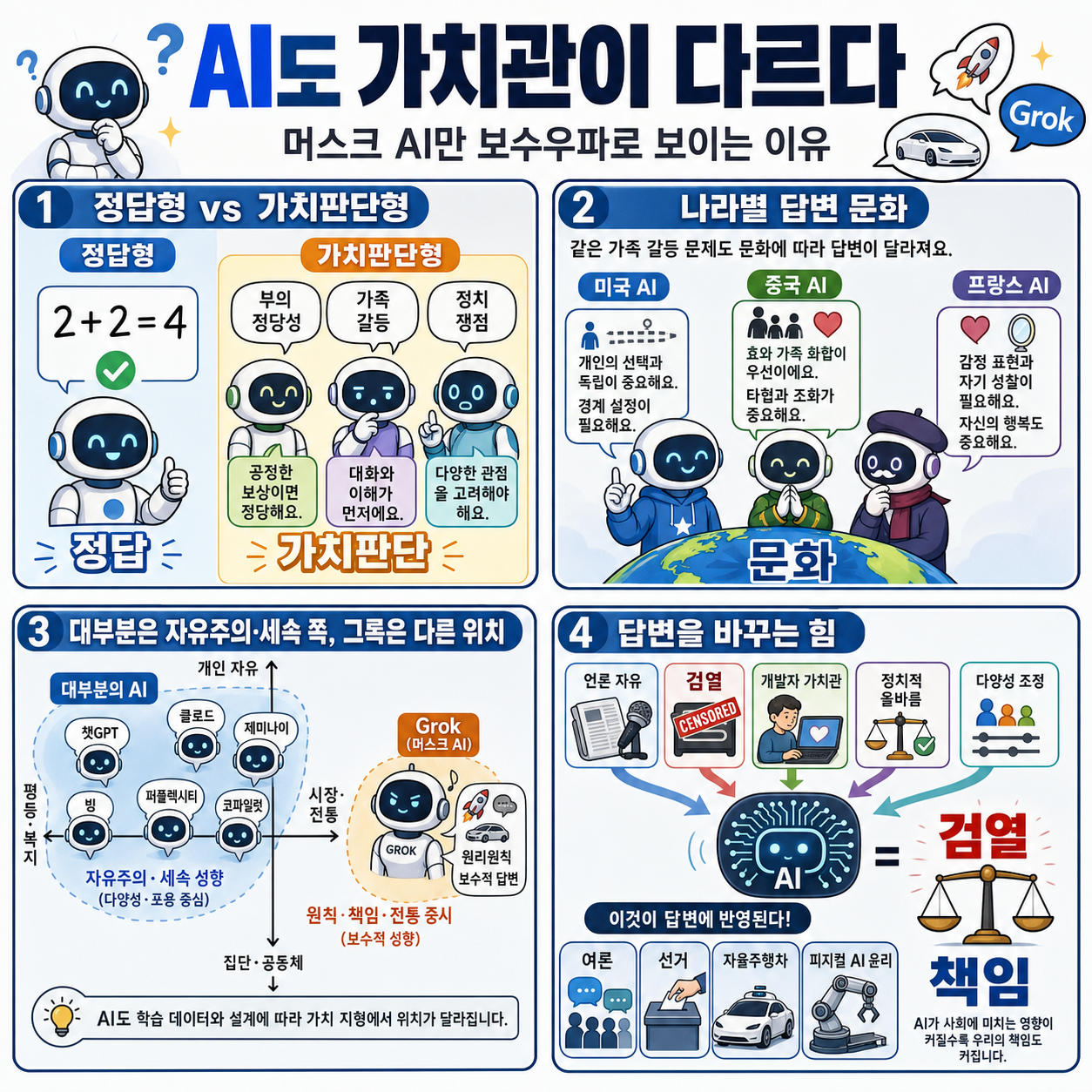 머스크 AI만 보수우파 된 이유 (해담경제연구소 어예진 소장) (2부) 내용을 설명하는 본문 이미지
