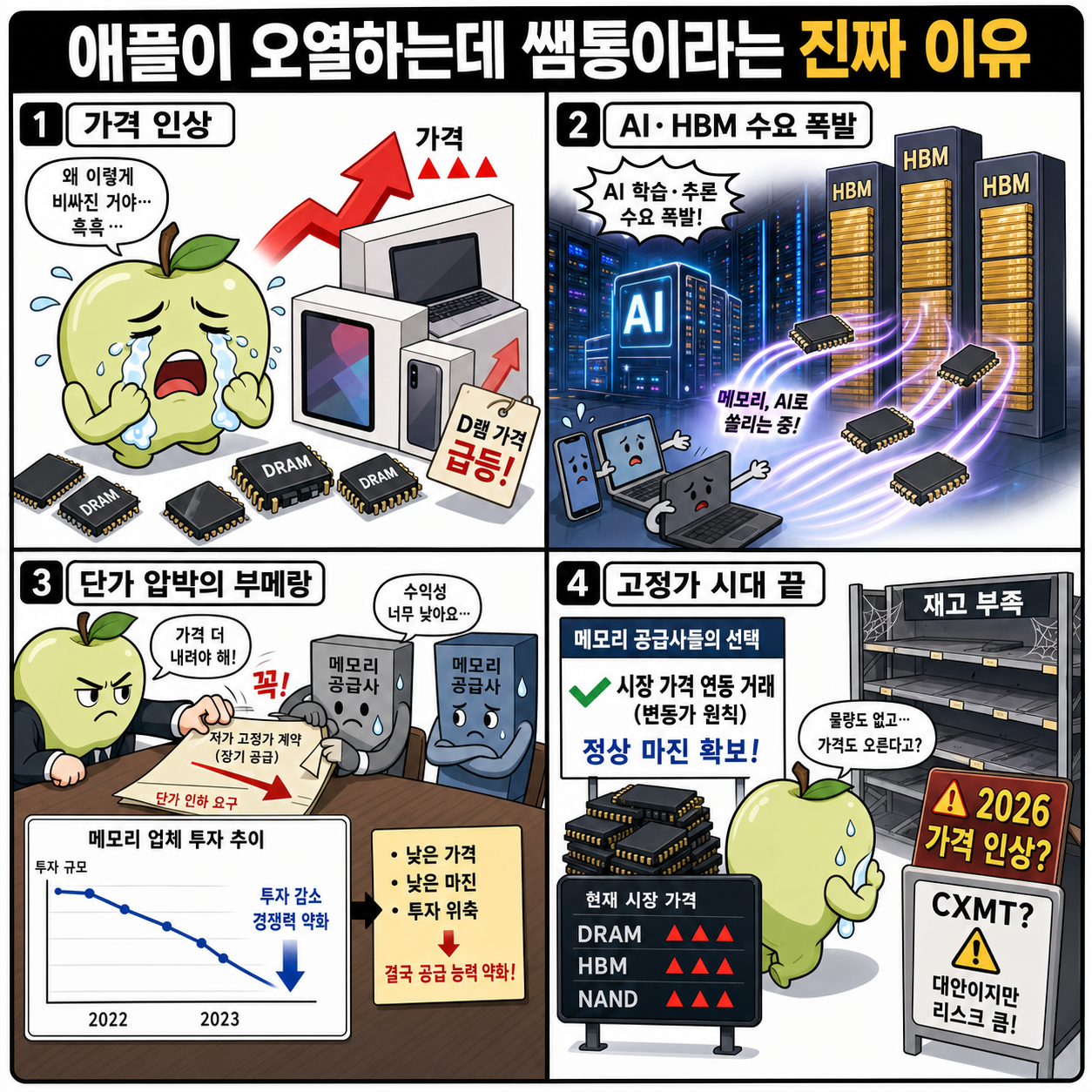 애플이 오열하는데 쌤통이라는 진짜 이유 내용을 설명하는 본문 이미지