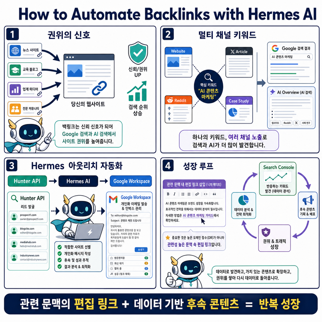 How to Automate Backlinks with Hermes AI 내용을 설명하는 본문 이미지