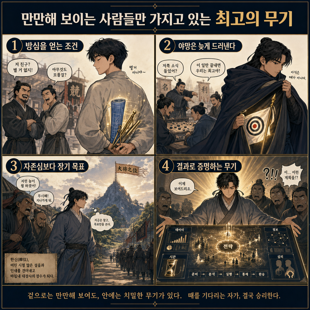 만만해 보이는 사람들만 가지고 있는 최고의 무기 내용을 설명하는 본문 이미지