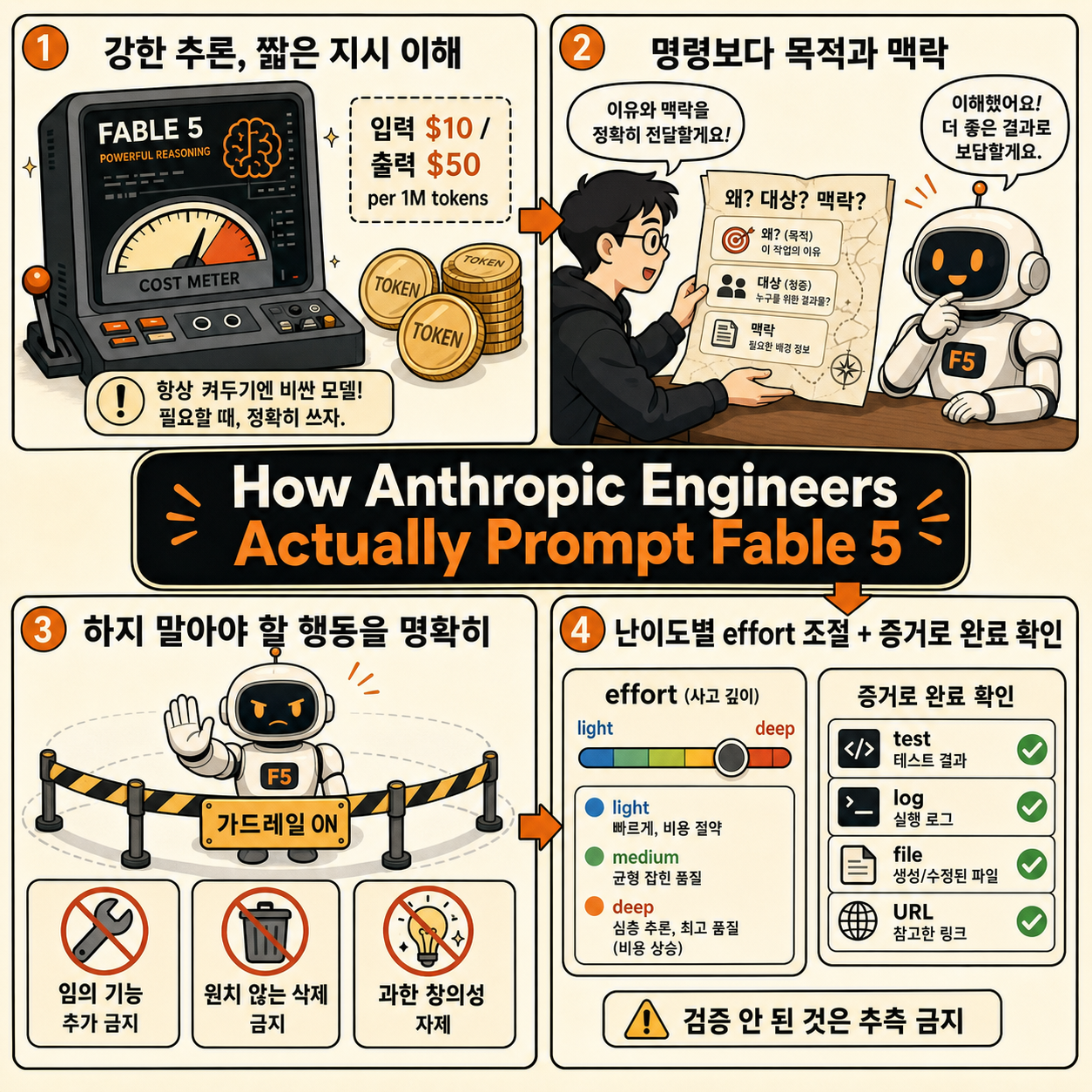 How Anthropic Engineers Actually Prompt Fable 5 내용을 설명하는 본문 이미지