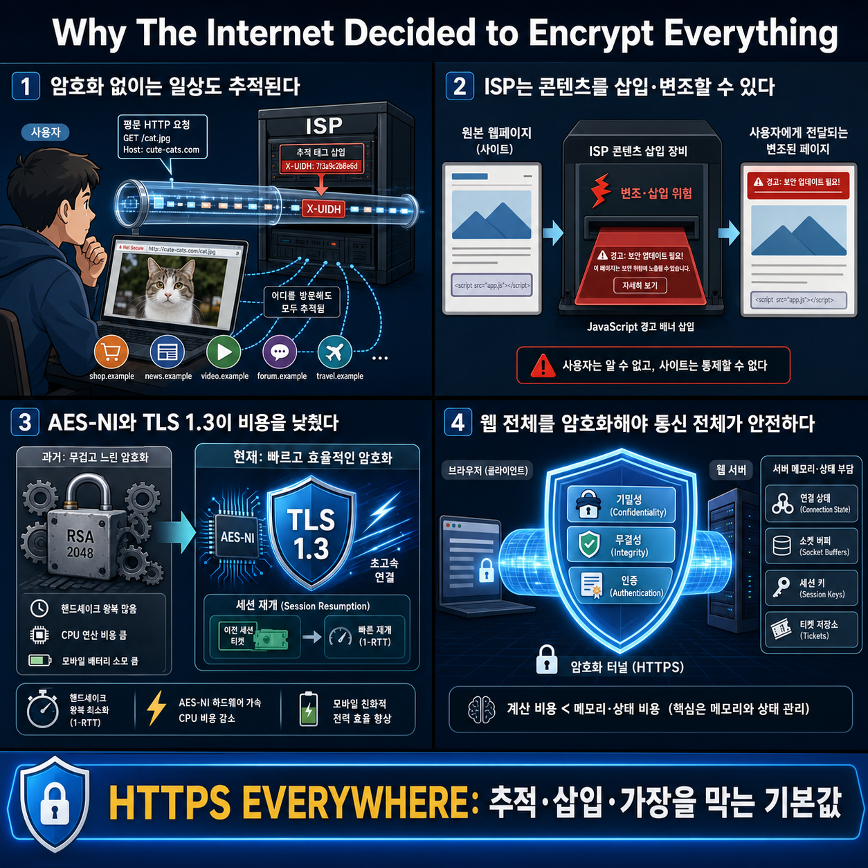 Why The Internet Decided to Encrypt Everything 내용을 설명하는 본문 이미지
