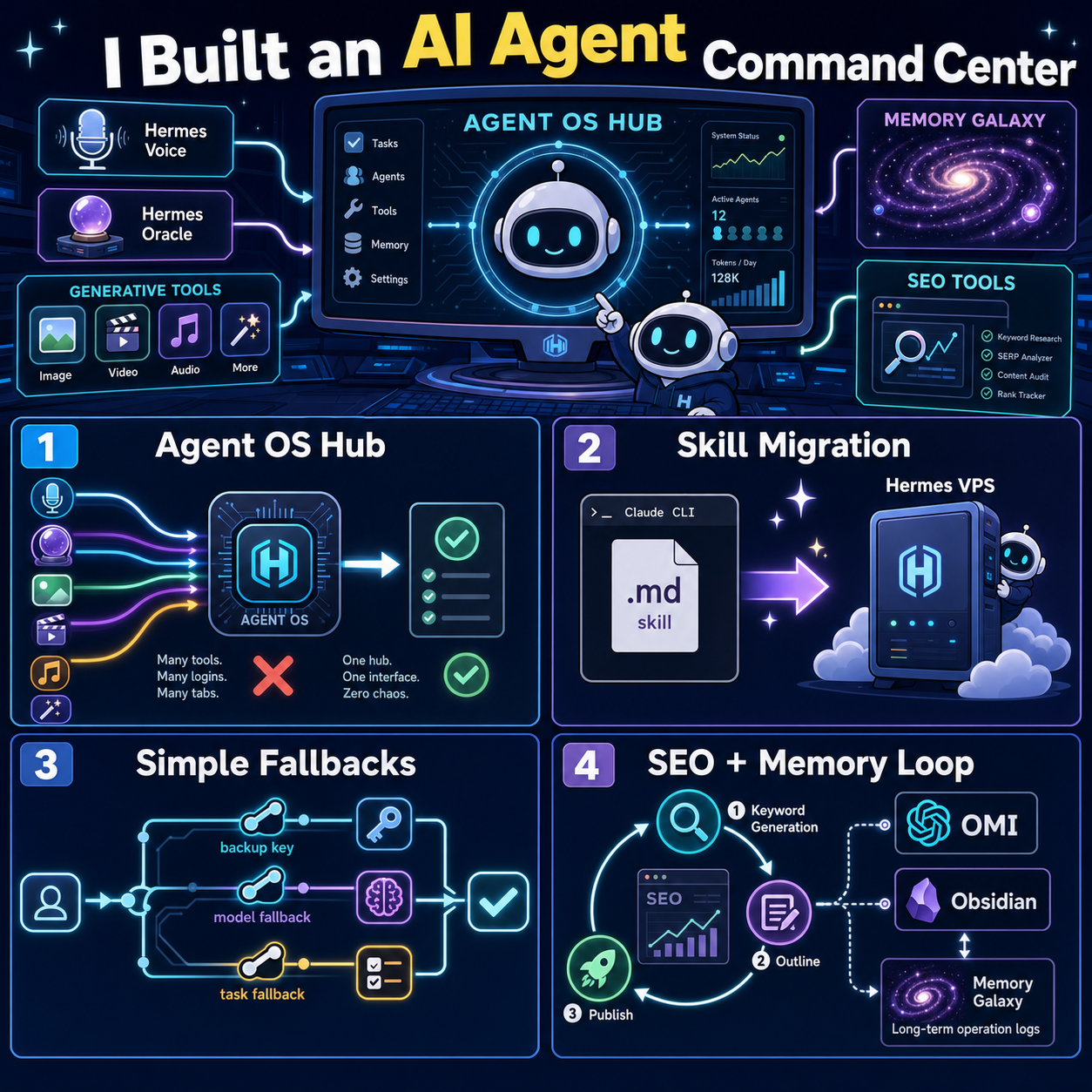 I Built an AI Agent Command Center 내용을 설명하는 본문 이미지