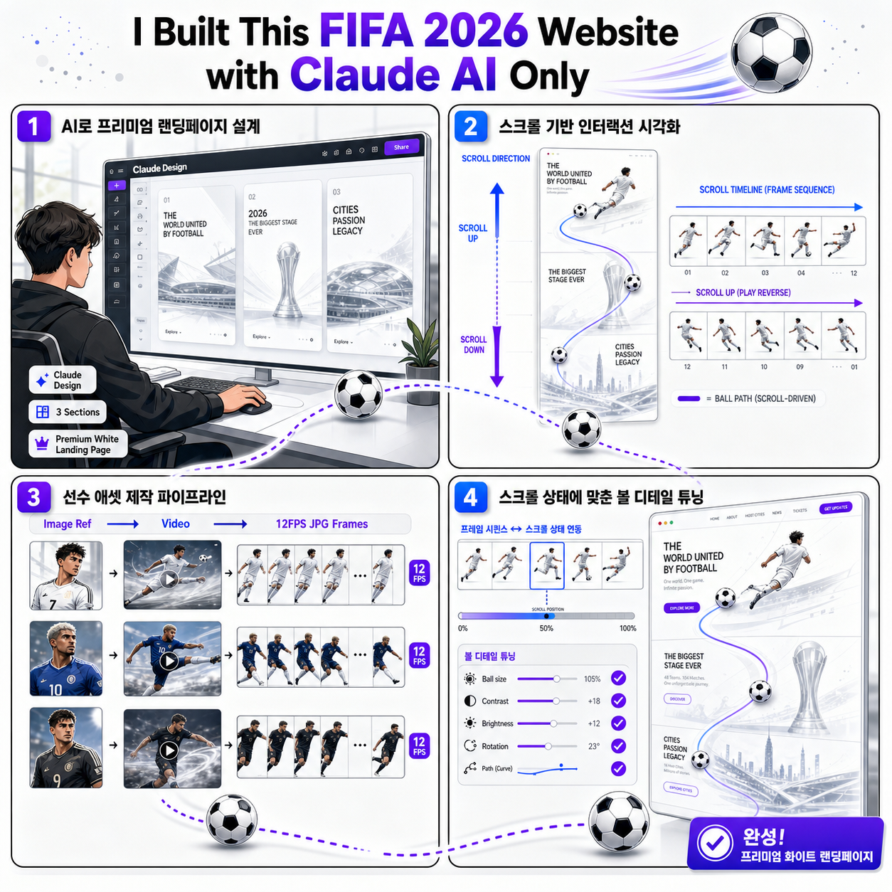 I Built This FIFA 2026 Website with Claude AI Only 내용을 설명하는 본문 이미지