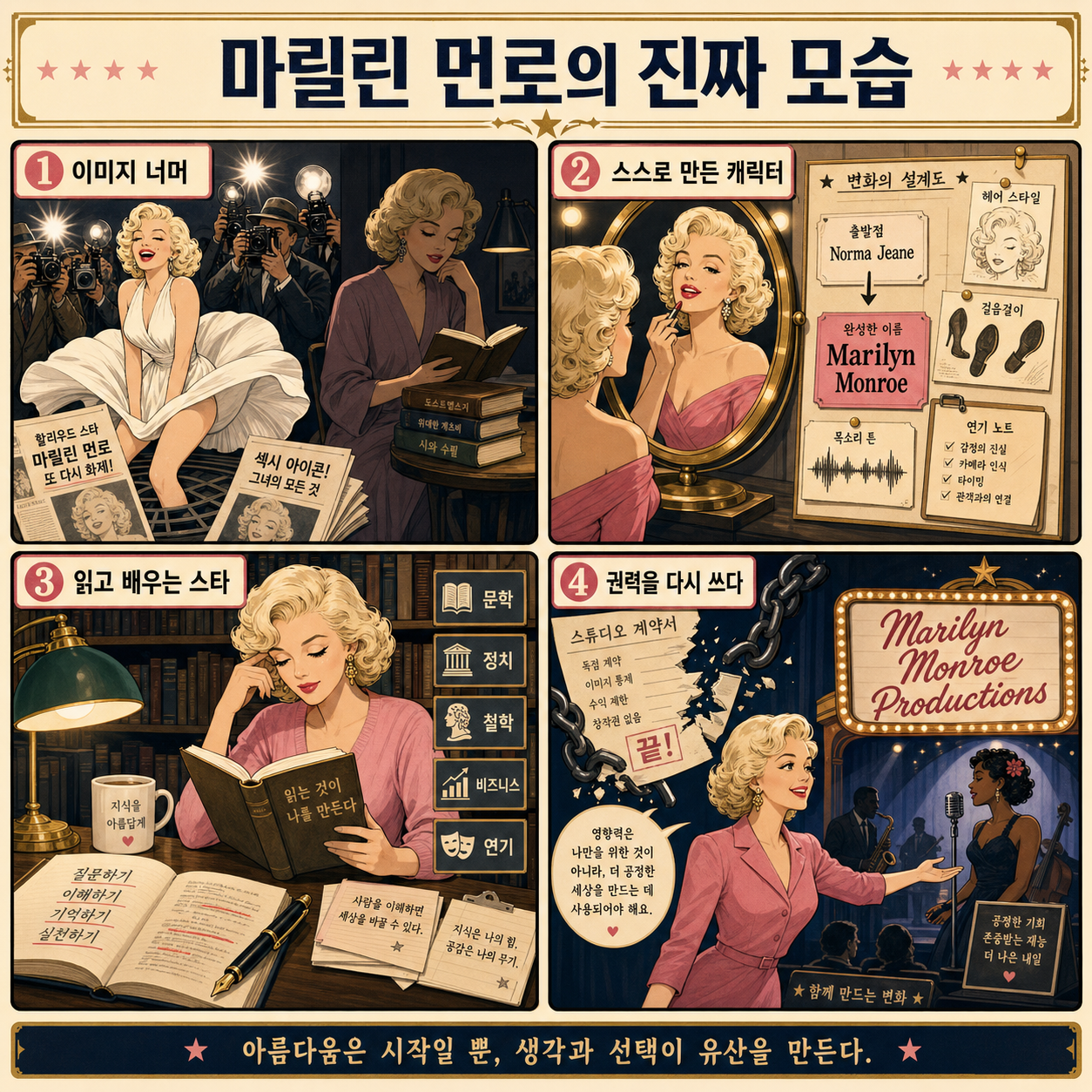 우리가 잘 몰랐던 마릴린 먼로의 진짜 모습 내용을 설명하는 본문 이미지