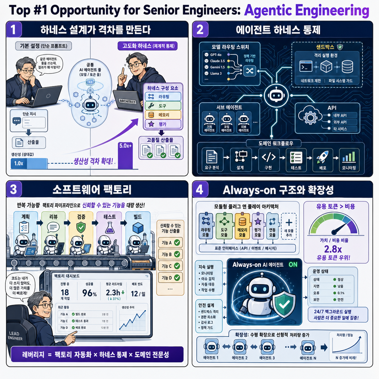 Top #1 Opportunity for Senior Engineers: Agentic Engineering 내용을 설명하는 본문 이미지