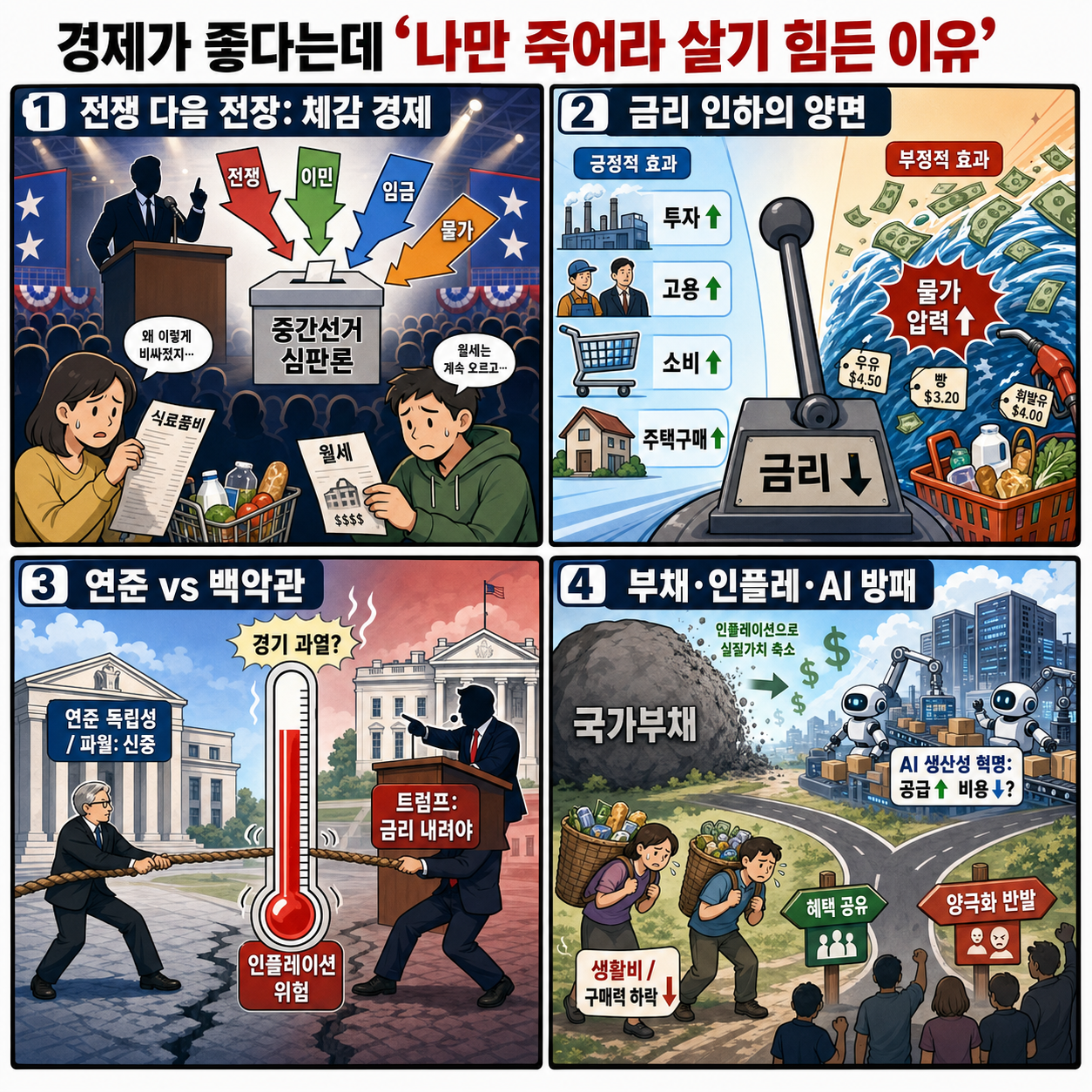 경제가 좋다는데 "나만 죽어라 살기 힘든 이유 내용을 설명하는 본문 이미지