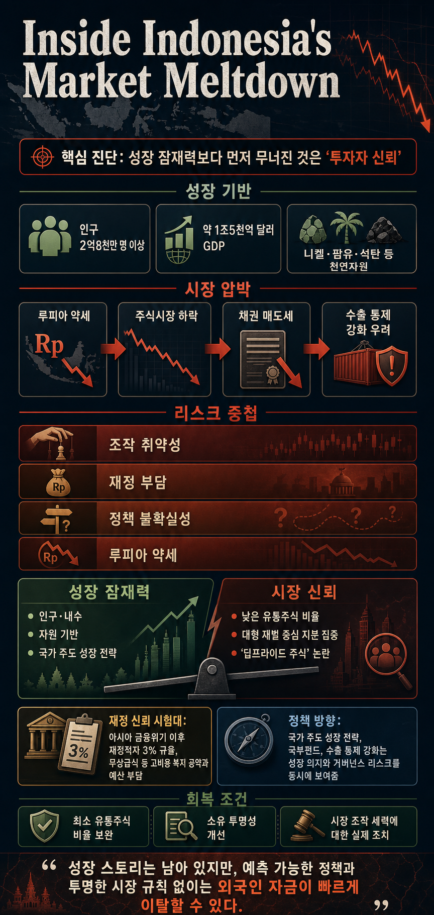 Inside Indonesia''s Market Meltdown 내용을 설명하는 본문 이미지