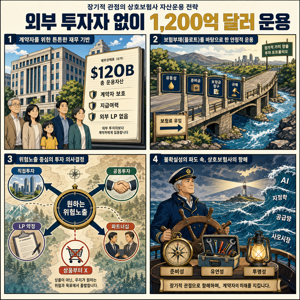 Investing a $120 Billion Balance Sheet with No Outside Investors 내용을 설명하는 본문 이미지