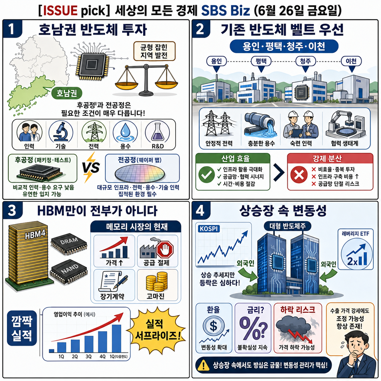 [ISSUE pick] 세상의 모든 경제 SBS Biz (6월 26일 금요일) 내용을 설명하는 본문 이미지