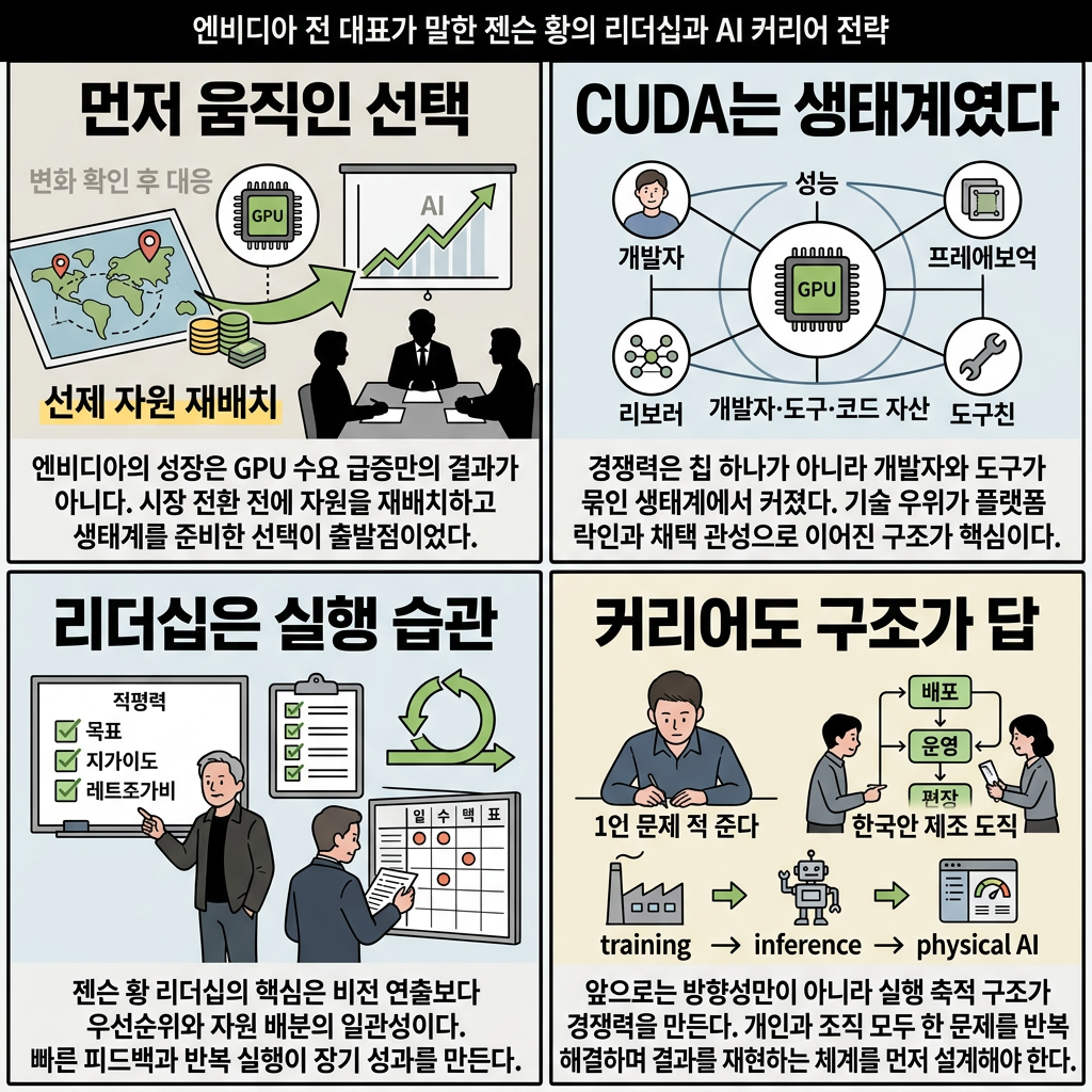 한국이 AI 시장 주도할 것" 엔비디아 코리아 대표가 이야기 하는 한국이 잘 될 일만 남은 이유ㅣ엔비디아 코리아 유응준 전 대표 내용을 설명하는 본문 이미지