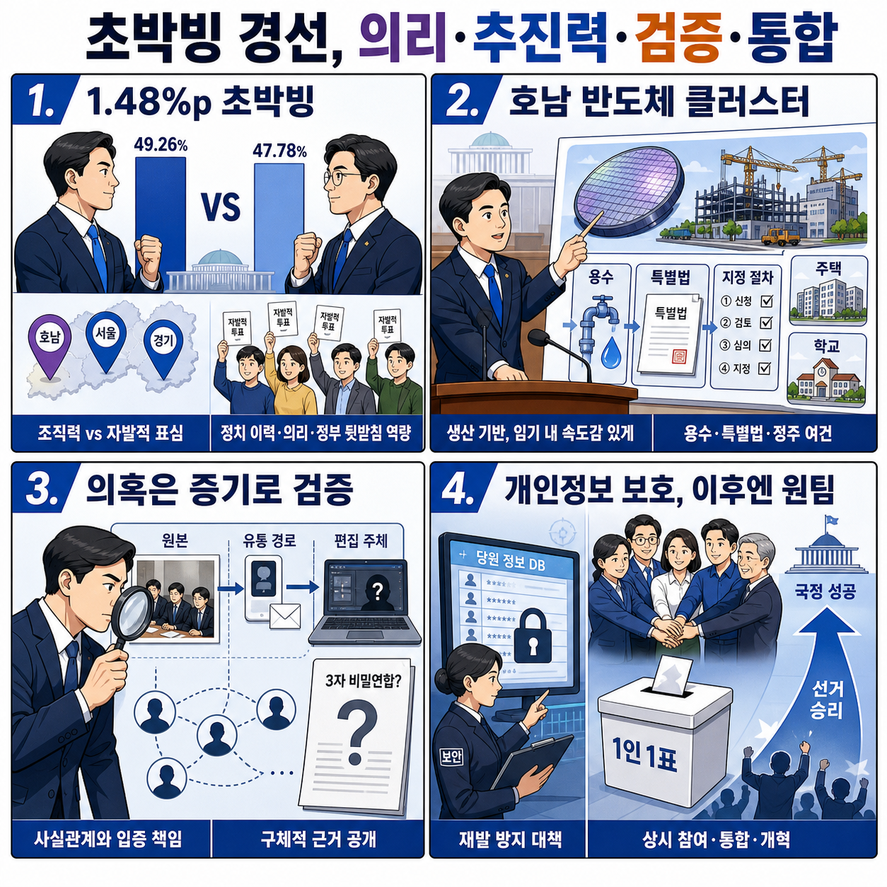 [전격시사] "진정성 있는 정청래…호남 반도체 클러스터 속도감 있게 추진할 것" 누가 탈당 안 하고''의리'' 지켜왔나?-한민수 더불어민주당 의원 내용을 설명하는 본문 이미지