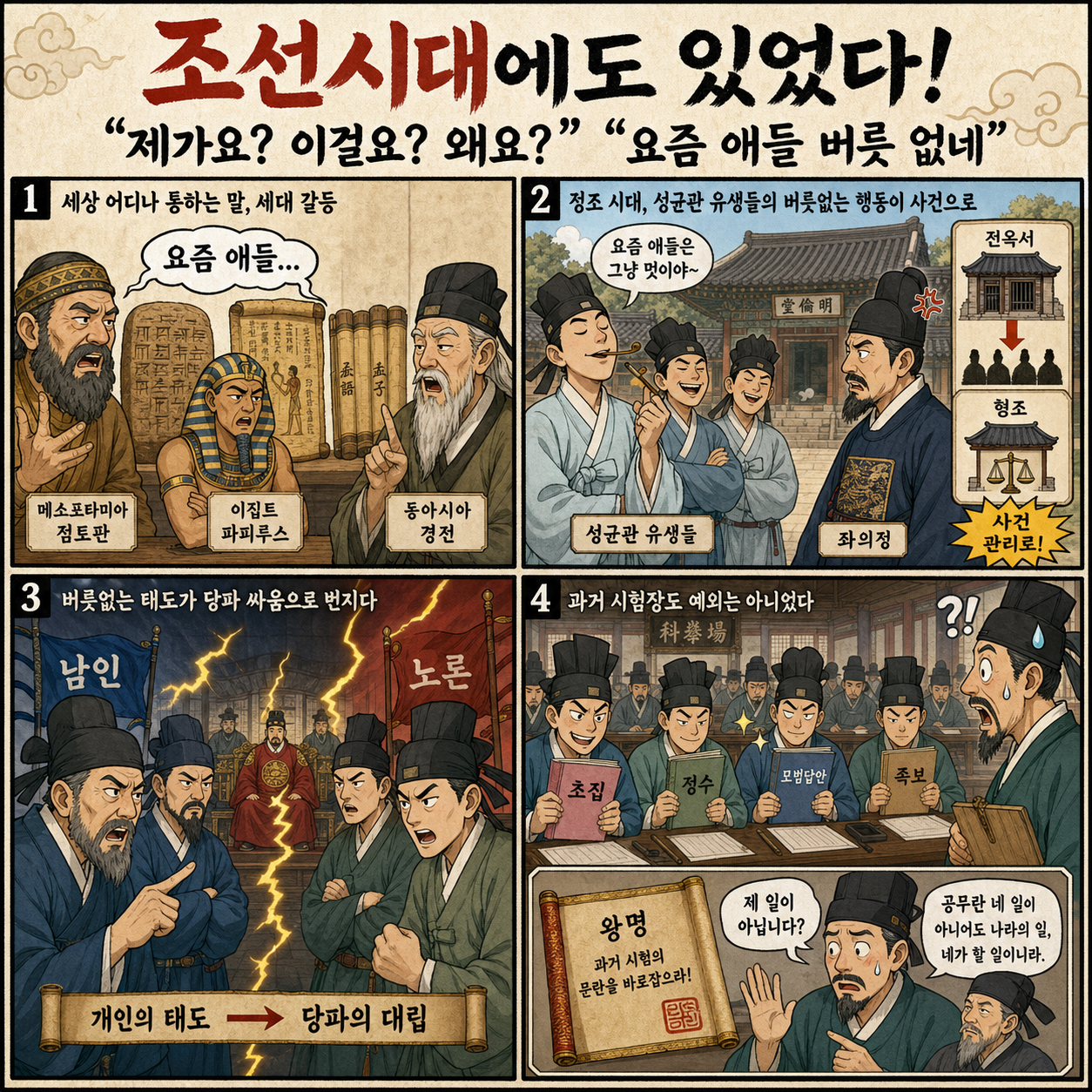 조선시대에도 있었다! "제가요? 이걸요? 왜요?" "요즘 애들 버릇 없네" - 이한 역사커뮤니케이터 [성공예감 이대호입니다]｜KBS 260624 방송 내용을 설명하는 본문 이미지