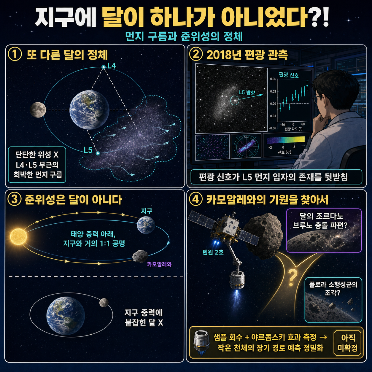 지구에 달이 하나가 아니었다?! 내용을 설명하는 본문 이미지