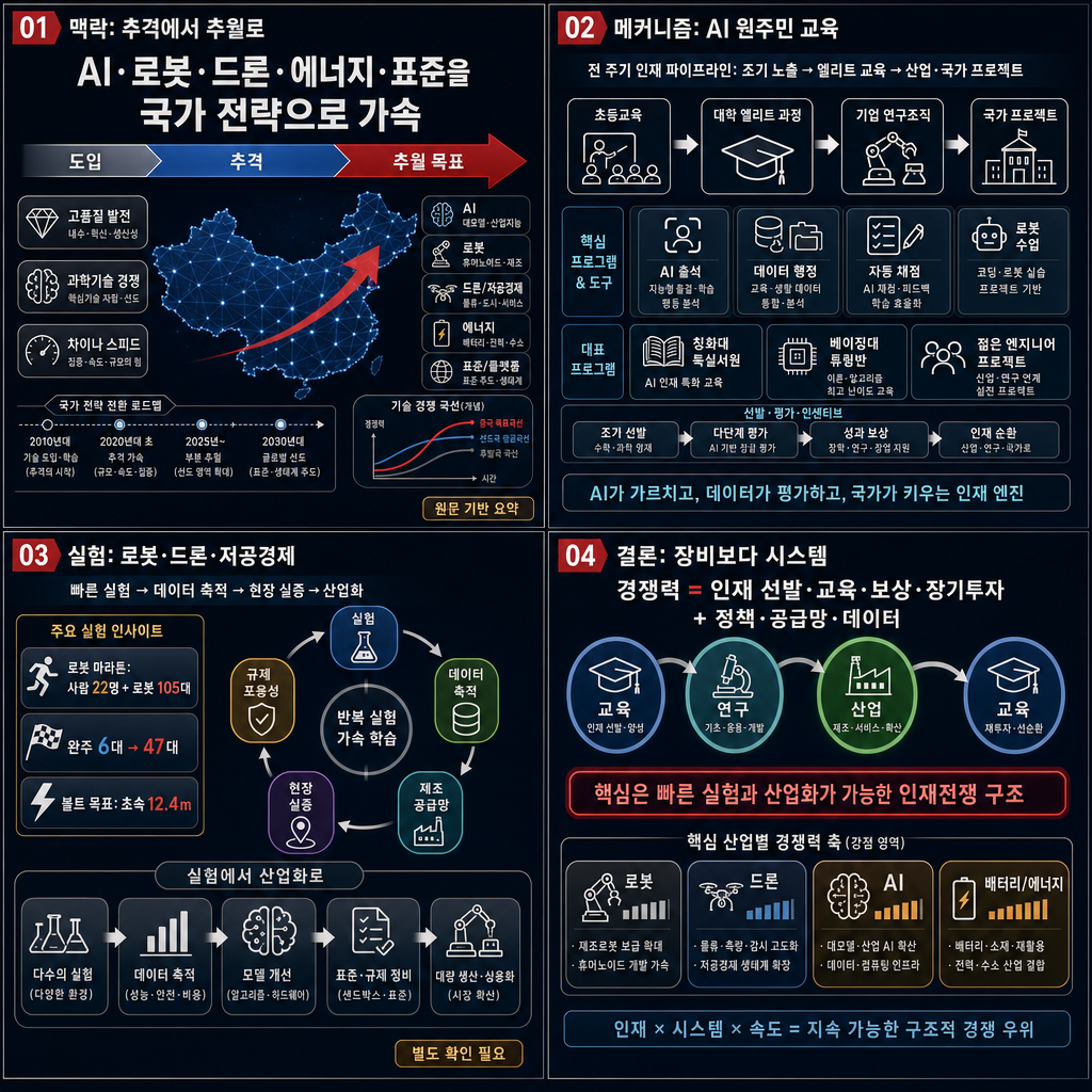 전 세계가 주목하는 중국의 첨단기술 🇨🇳 그 중심에는 결국 ''인재''가 있다 ㅣ KBS 다큐 인사이트 - 인재전쟁2: 1부 차이나 스피드 260514 방송 내용을 설명하는 본문 이미지
