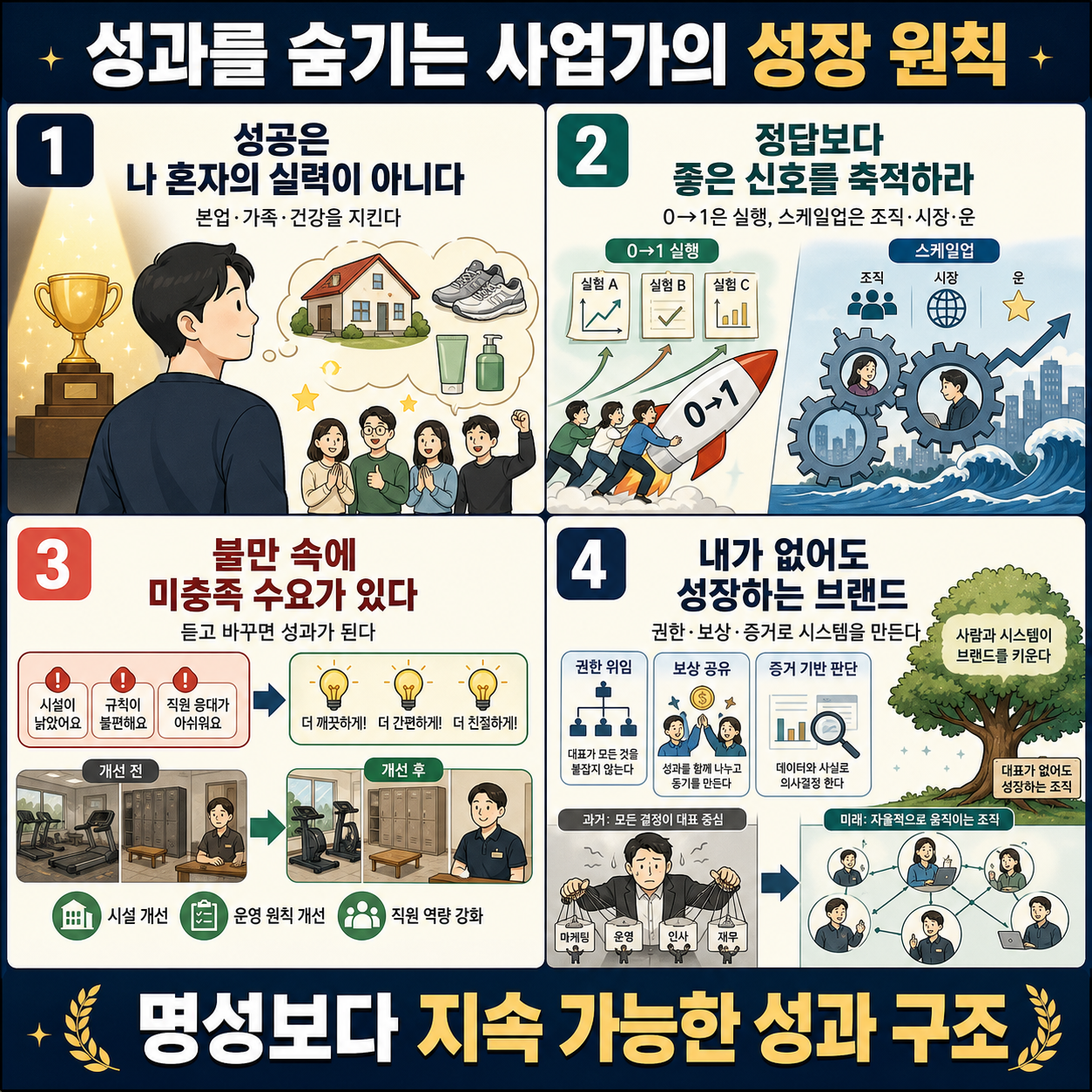 가까운 사람도 몰라요" 대박 터진 사업가가 절대 자기 성과를 알리지 않는 이유 내용을 설명하는 본문 이미지