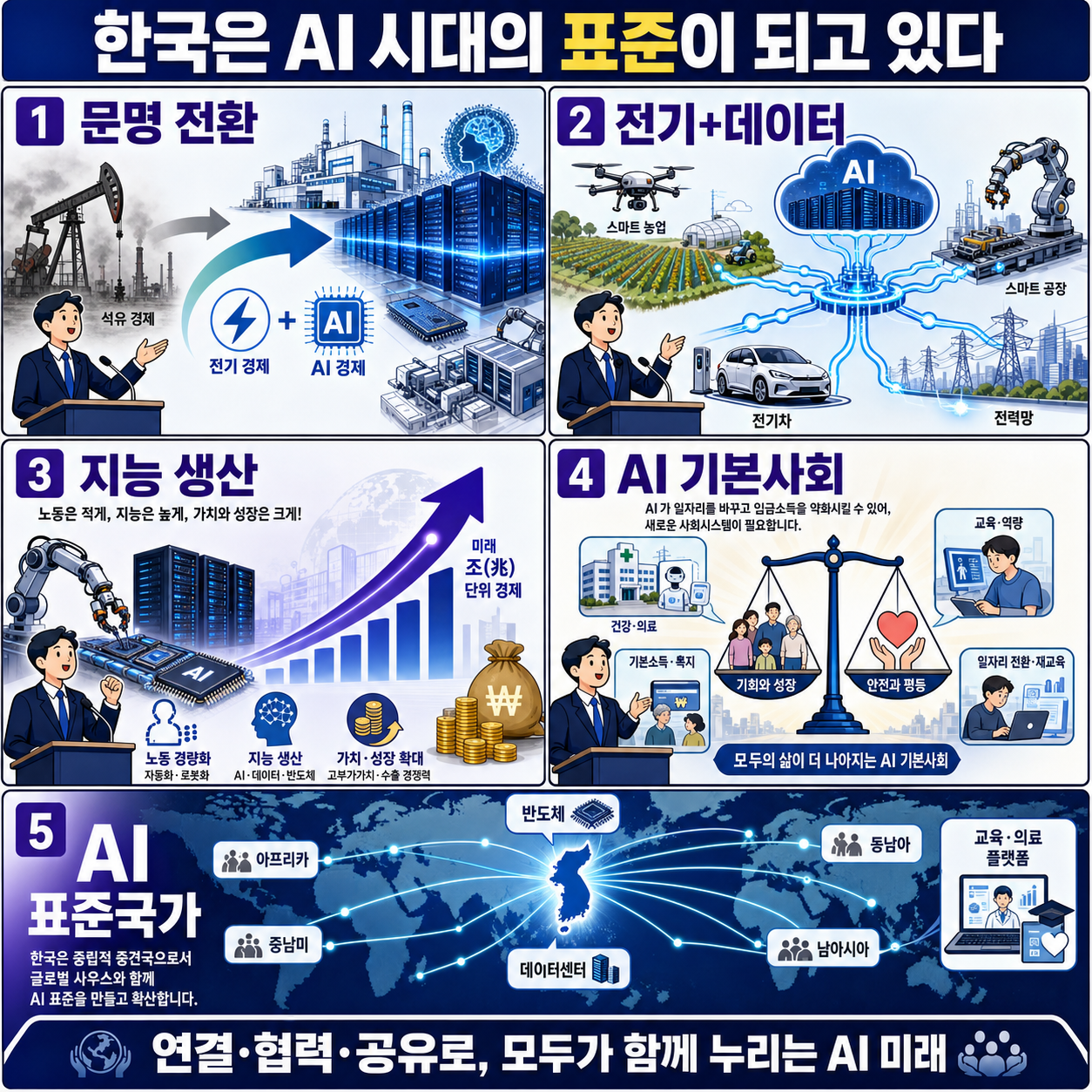 차지호 의원 "한국은 AI 시대의 표준이 되고 있다." [코너별 다시보기 - 260702] 내용을 설명하는 본문 이미지