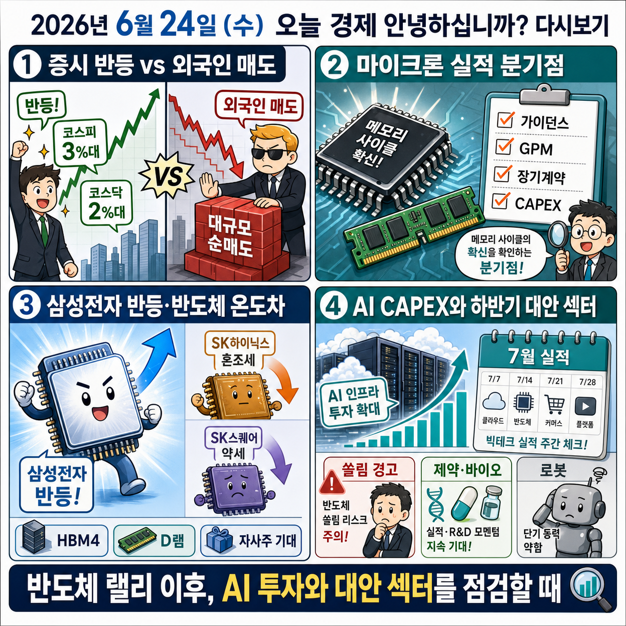 2026년 6월 24일 (수) 오늘 경제 안녕하십니까? 다시보기 내용을 설명하는 본문 이미지