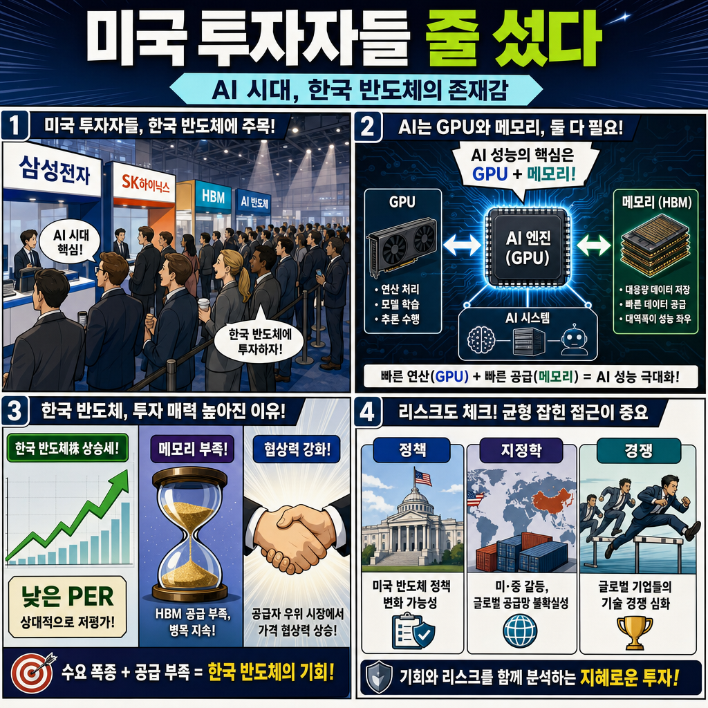 미국 투자자들 줄 섰다" 미국 현지에서 직접 목격한 한국 반도체 기업의 존재감ㅣ지식인초대석 EP.141 (토스증권 이영곤 리서치센터장) 내용을 설명하는 본문 이미지